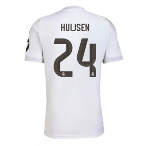 Lacne Muži Futbalové dres Real Madrid Dean Huijsen #24 2025-26 Krátky Rukáv - Domáci